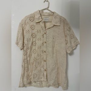 American Eagle oversized boyfriend resort top